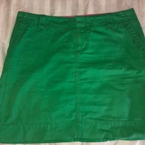 Green Lilly Pulitzer skirt.